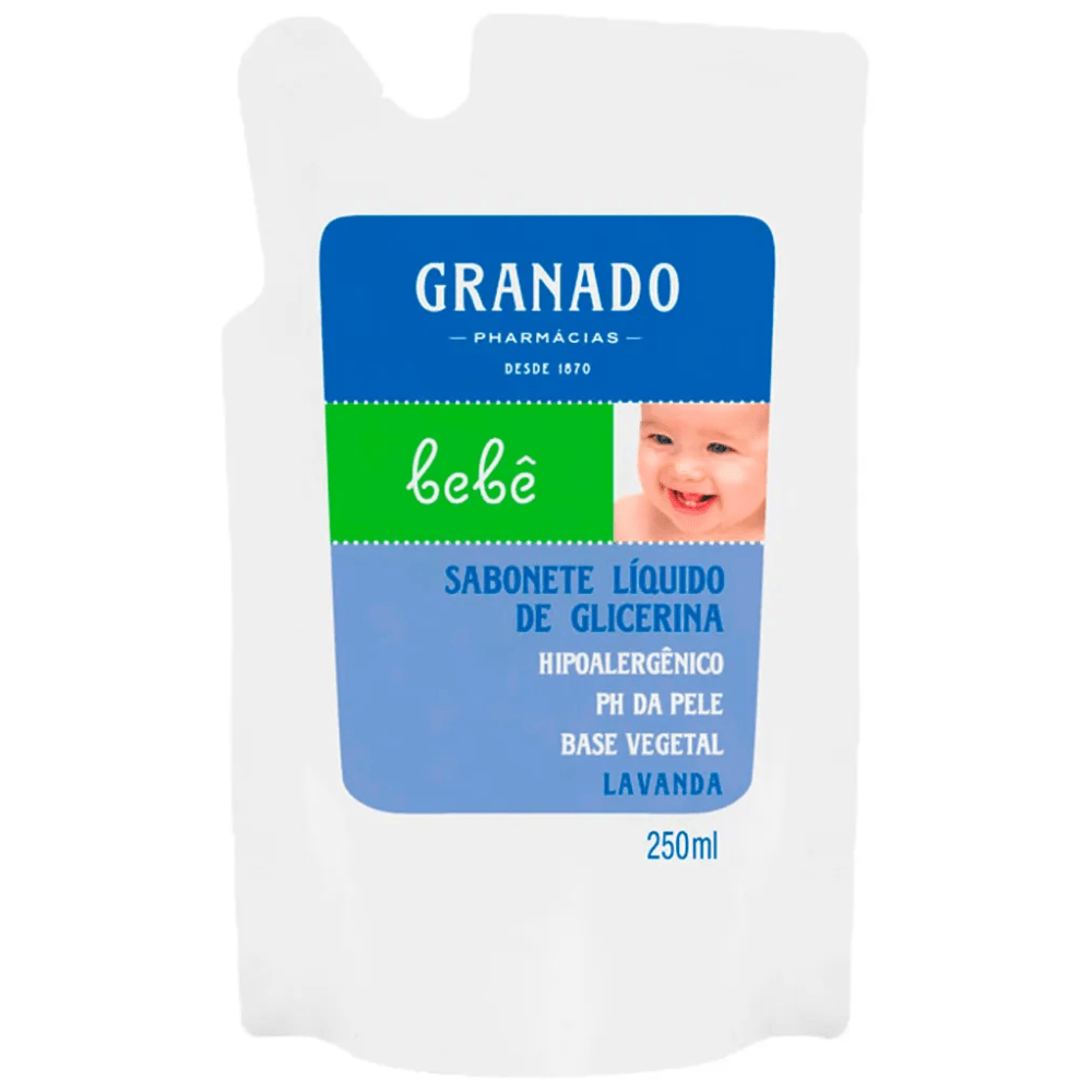 Sabonete Líquido de Glicerina Granado Bebê Lavanda Refil 250ml